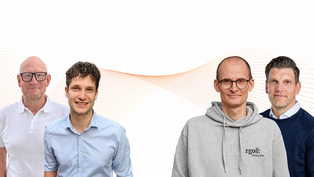 Hilmar Bald, Fabian Daners, Michael Zgoll und Maik Gnegel von der zgoll: GmbH