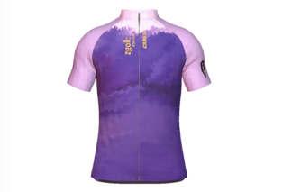 Lila farbenes Radtrikot